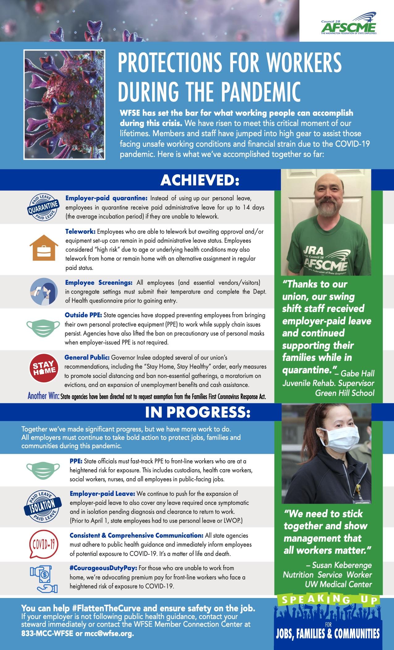 Surviving COVID-19—with pay - AFSCME Council 31