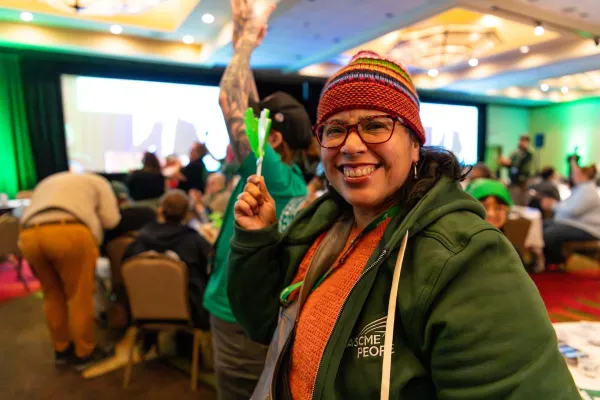 members cheering at convention 2025