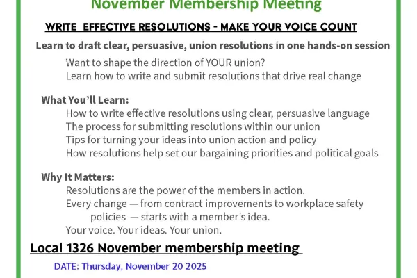 November Membership Meeting