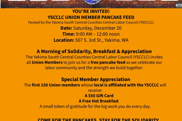 YSCCLC Union Member Pancake Feed