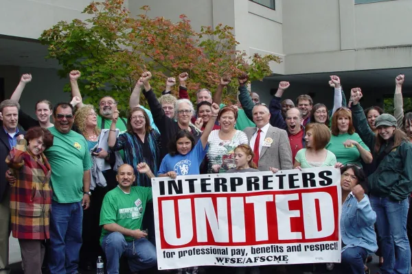 Interpreters United WFSE Local 1671 members at their founding