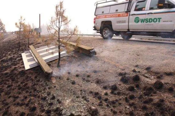 WSDOT responds to fire