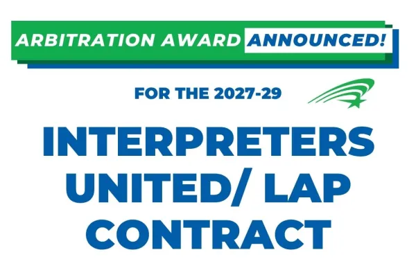 interpreters united arbitration award