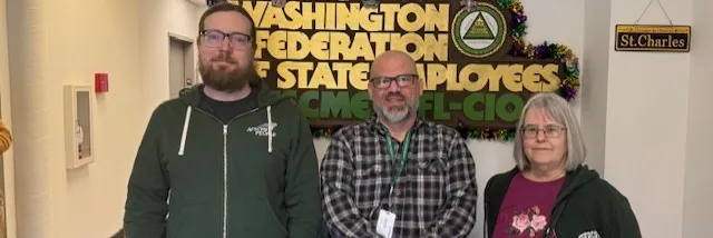 A picture of TESC SSSSU's 27-29 bargaining team