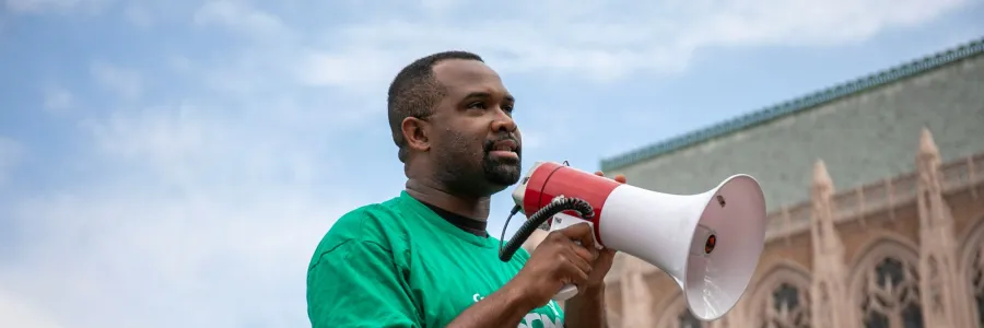 UW member during the 2024 Walkout for Washington