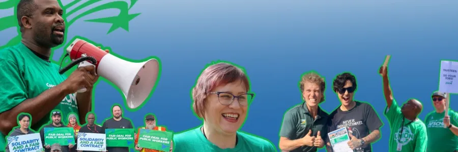 Collage of WFSE members