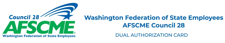 WFSE Dual Authorization Card