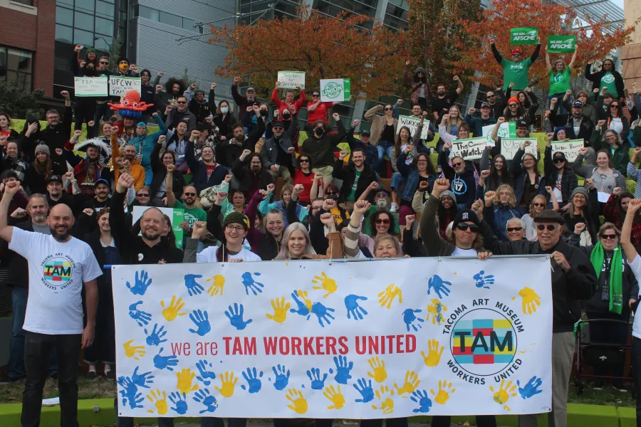 TAM workers united going public rally