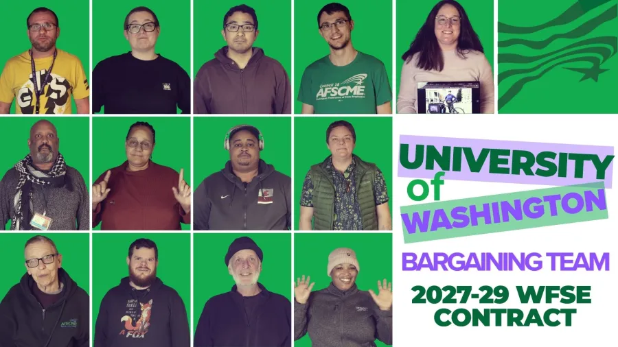 Picture of UW Bargaining Team
