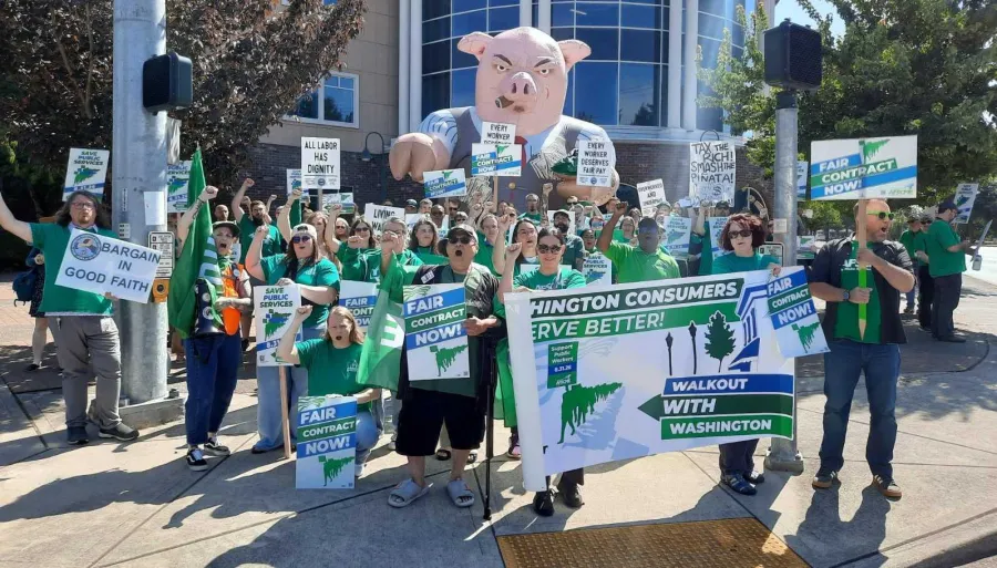 WFSE bargaining rally olympia