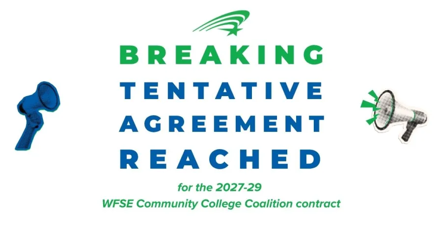 A graphic which reads "Breaking, Tentative Agreement Reached"