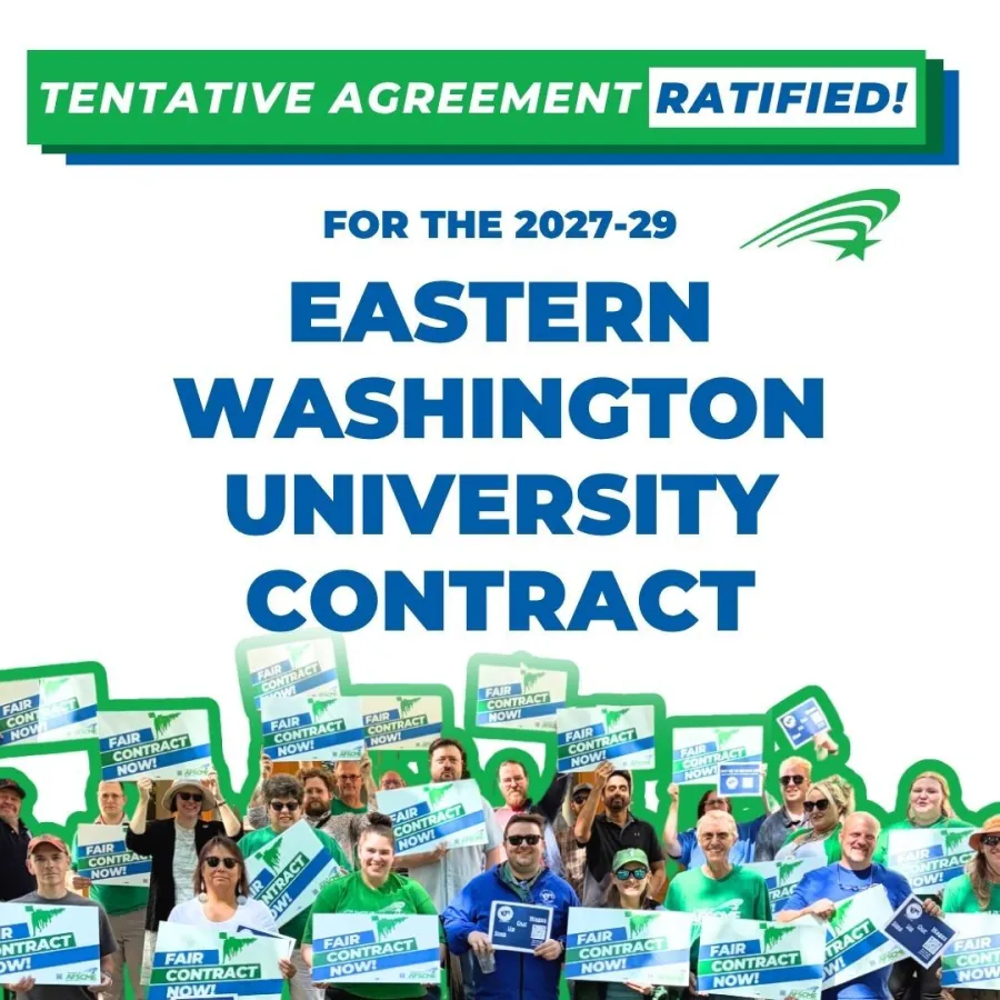 EWU contract ratified flyer