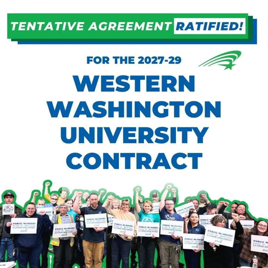 WWU contract ratified flyer