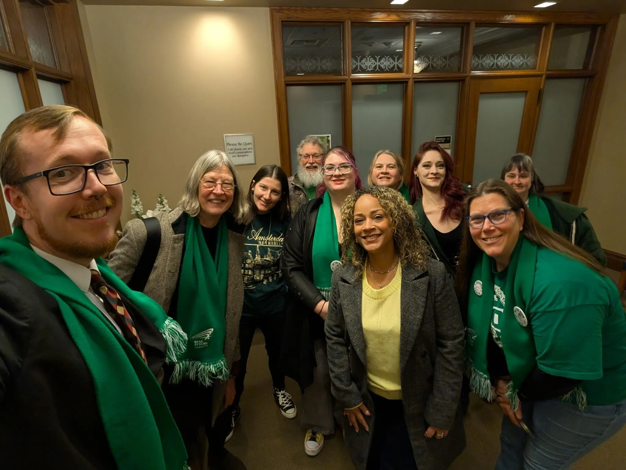 WFSE members from spokane at their lobby day