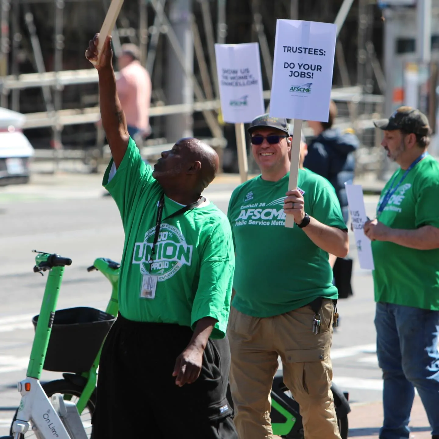 WFSE Local 304 members rally at seattle central college