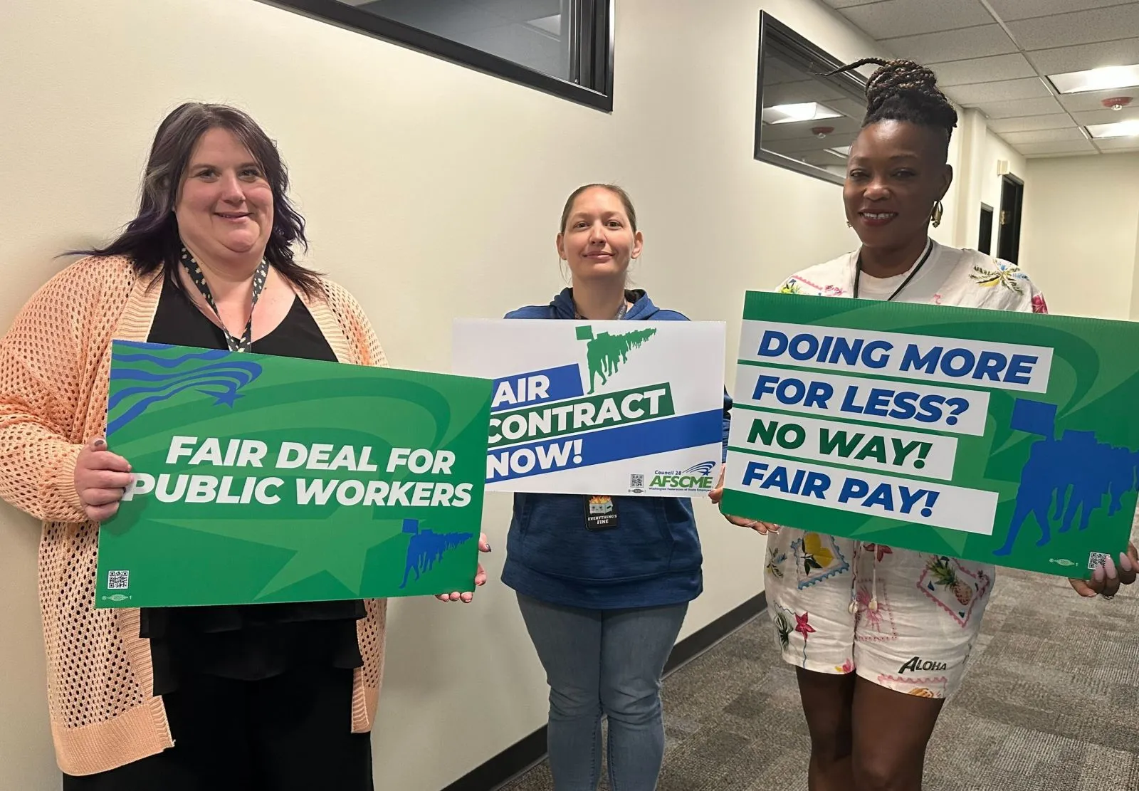 WFSE members in Spokane Valley