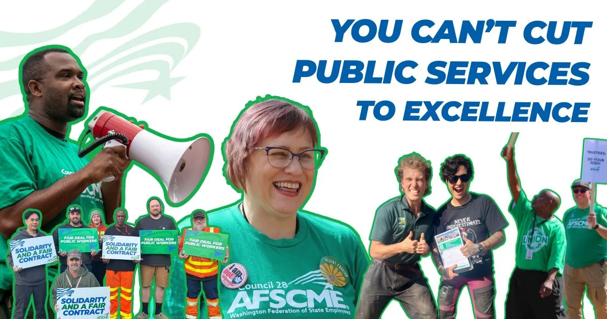 you can't cut public services to excellence