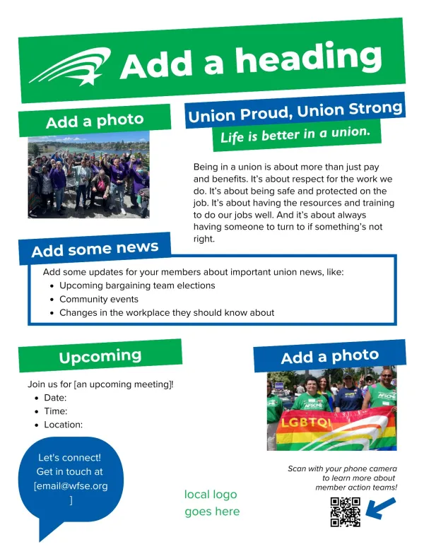 campaign and event flyer