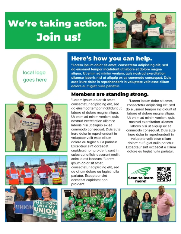 campaign bulletin board flyer