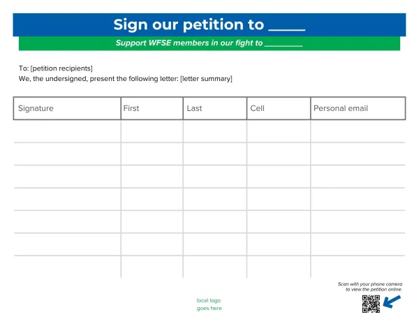 petition template