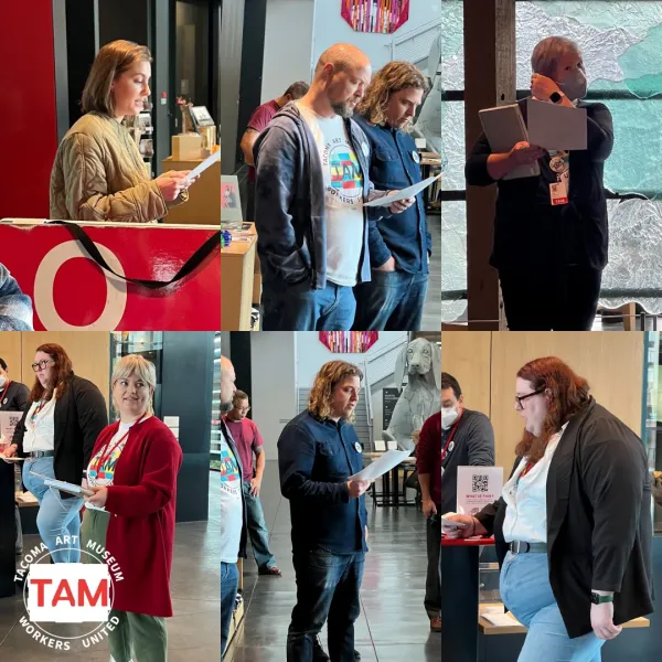 TAMWU members reading things