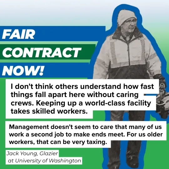 UW Worker Jack talks about the importance of his work