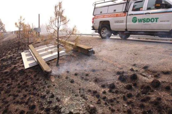 WSDOT responds to fire
