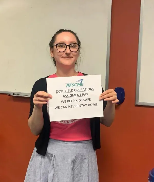 A photo of WSFE treasurer Jeanette Obelcz
