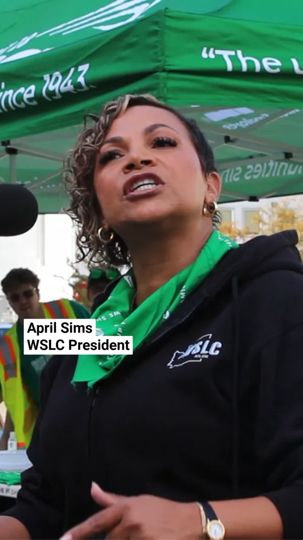 April Sims at sept 5 rally
