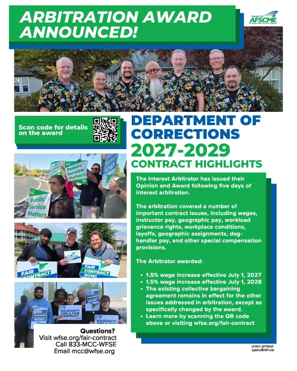 27-29 DOC Arbitration award flyer with corrected dates