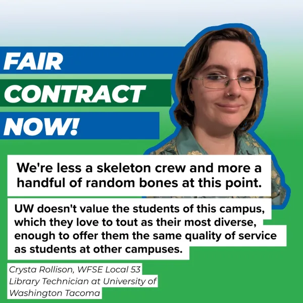 Quote from UW Worker